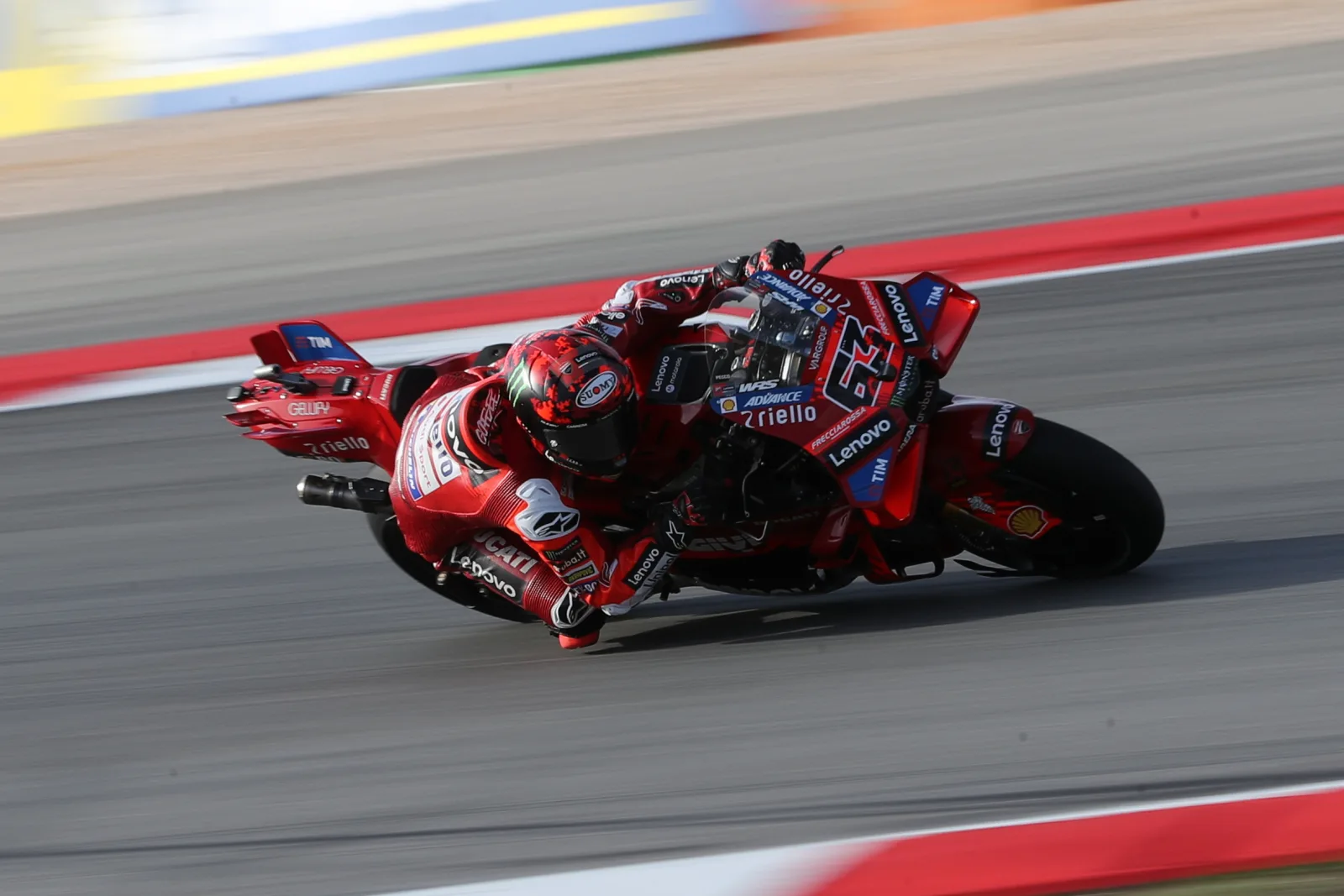 #63 Francesco Bagnaia, ITA, Lenovo Ducati during the MotoGP Tissot Sprint at the Qatar Airways Grand Prix of Portugal at Portimao autodromo