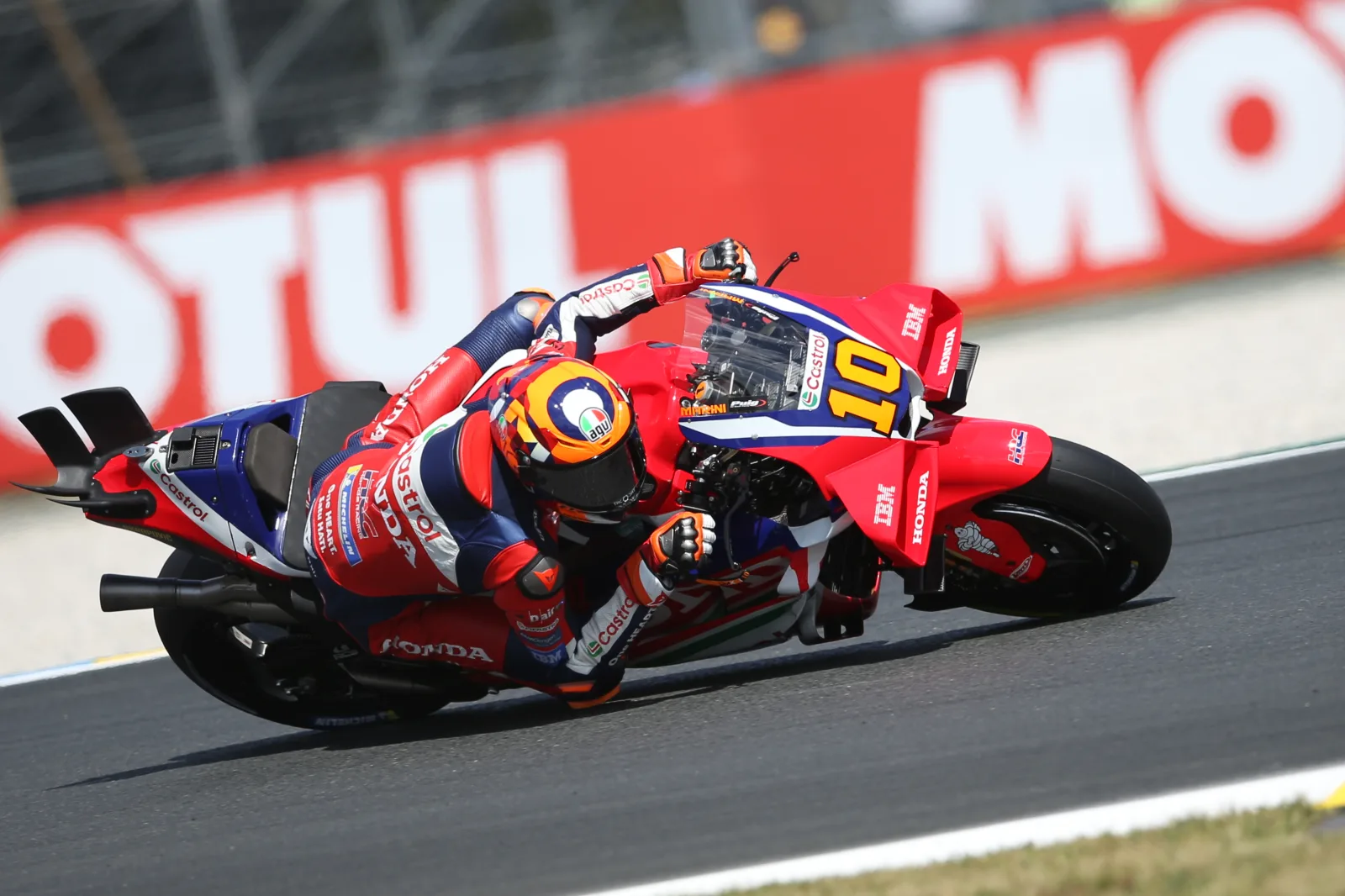 #10 Luca Marini, ITA, Castrol Honda during the Michelin Grand Prix de France at Bugatti circuit, Le Mans, France